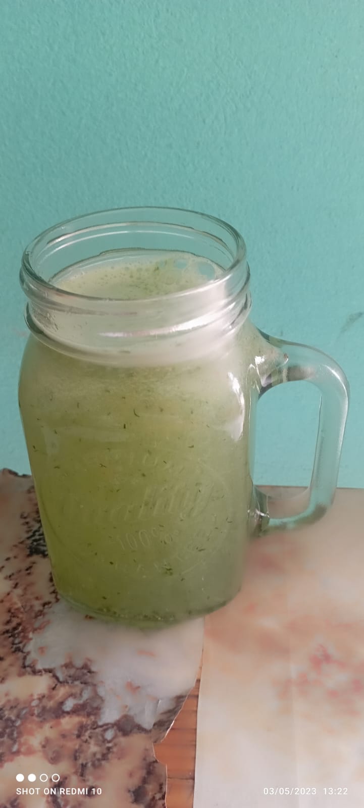 Agua de Pepino con Limon 1/2 Litro