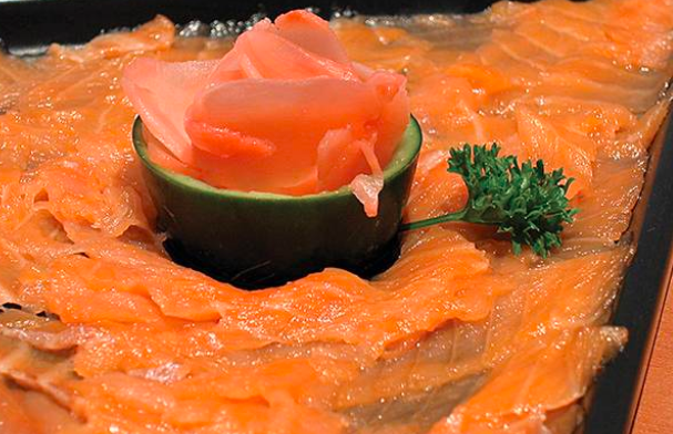 Sashimi de Salmon Ahumado