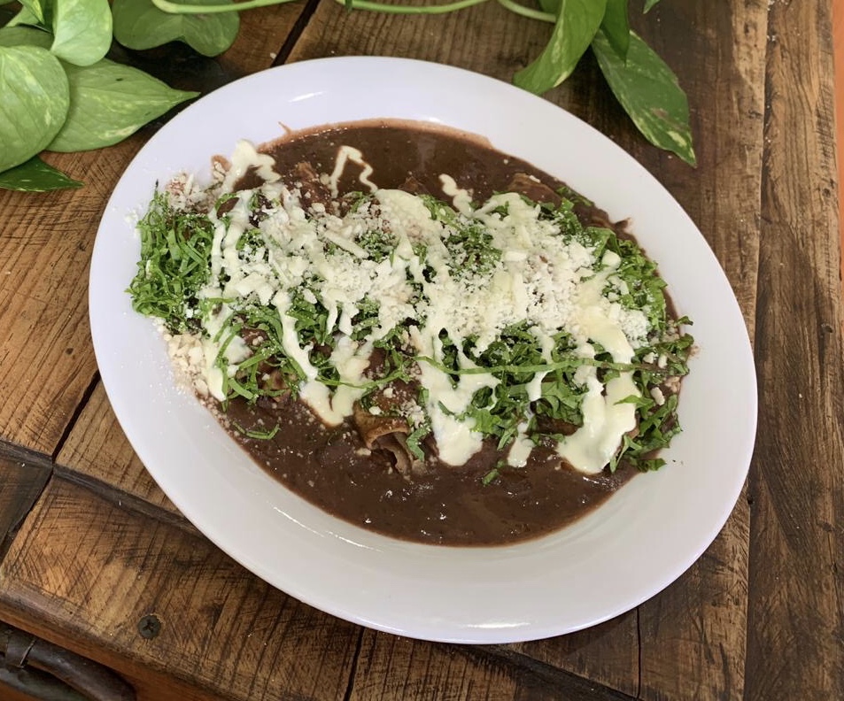 Enfrijoladas de Pollo
