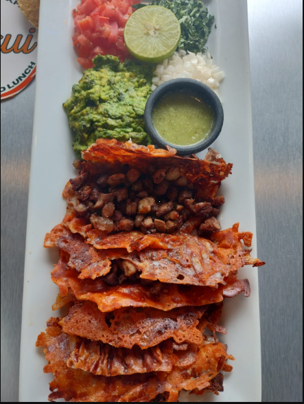 Tacos Costra de Queso Arrachera 4 Piezas 🌮