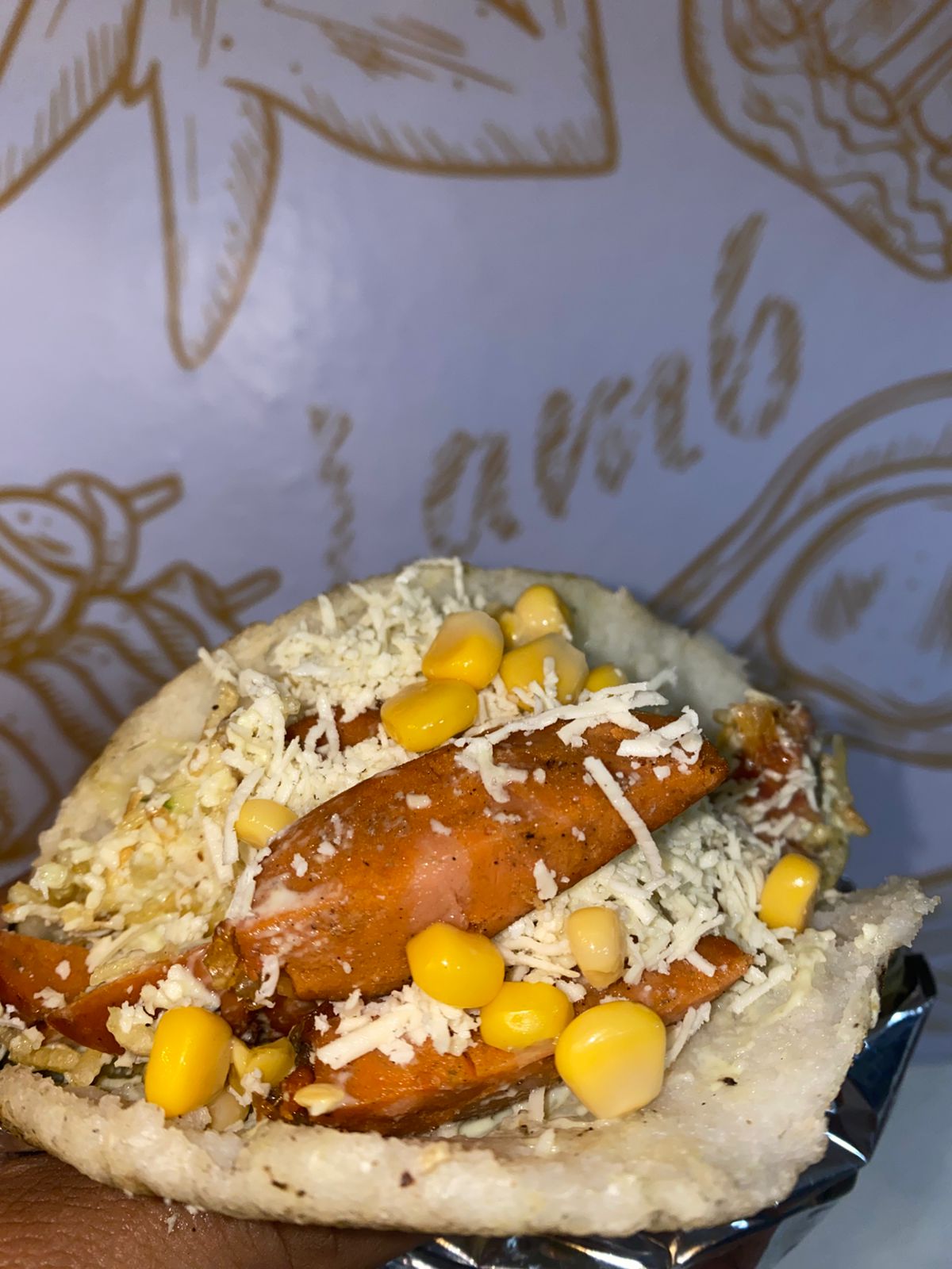 Arepa de Chorizo más Gaseosa