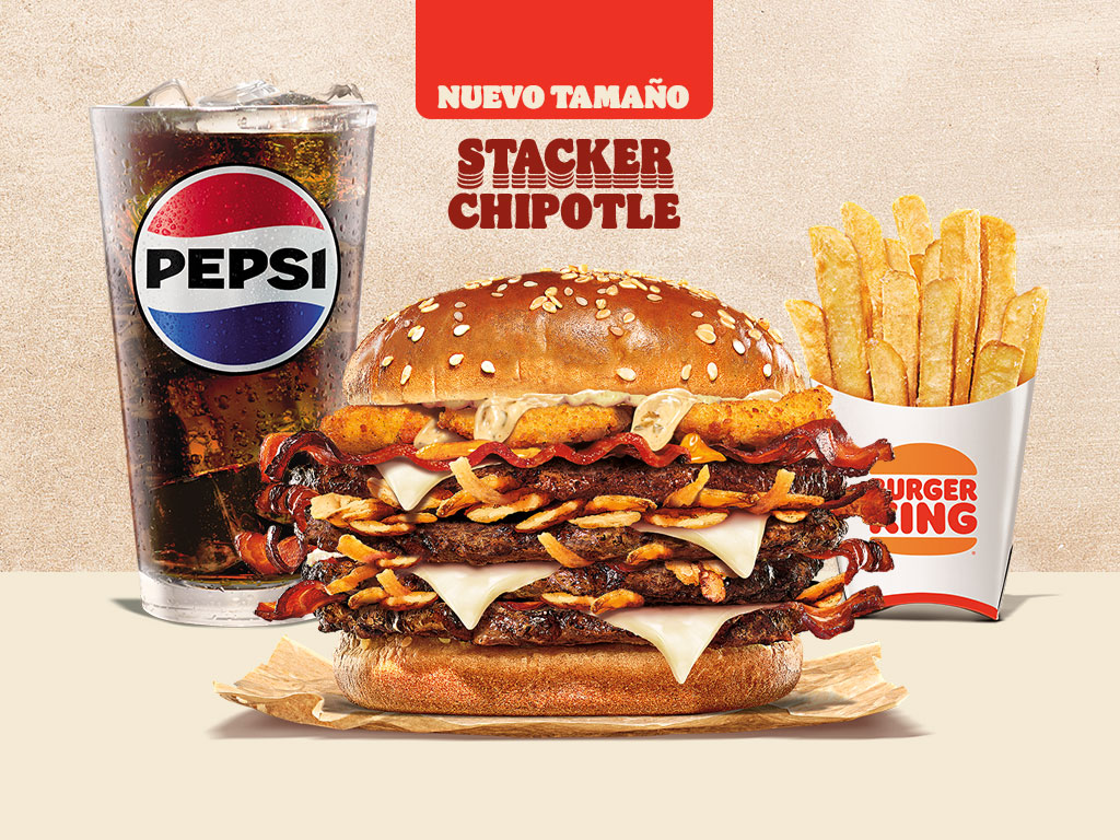 Combo Stacker Chipotle Cuádruple