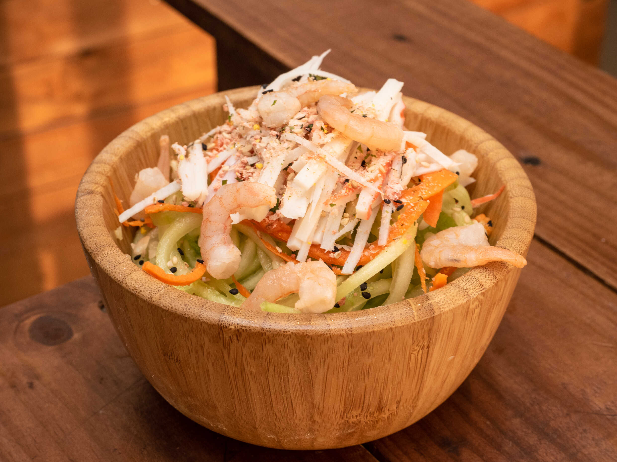 Ensalada Sunomono con Camarón