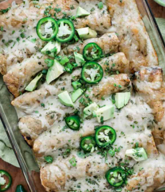 Enchiladas Verdes con Pollo