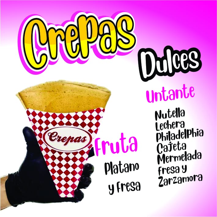 Crepas dulces Fruta