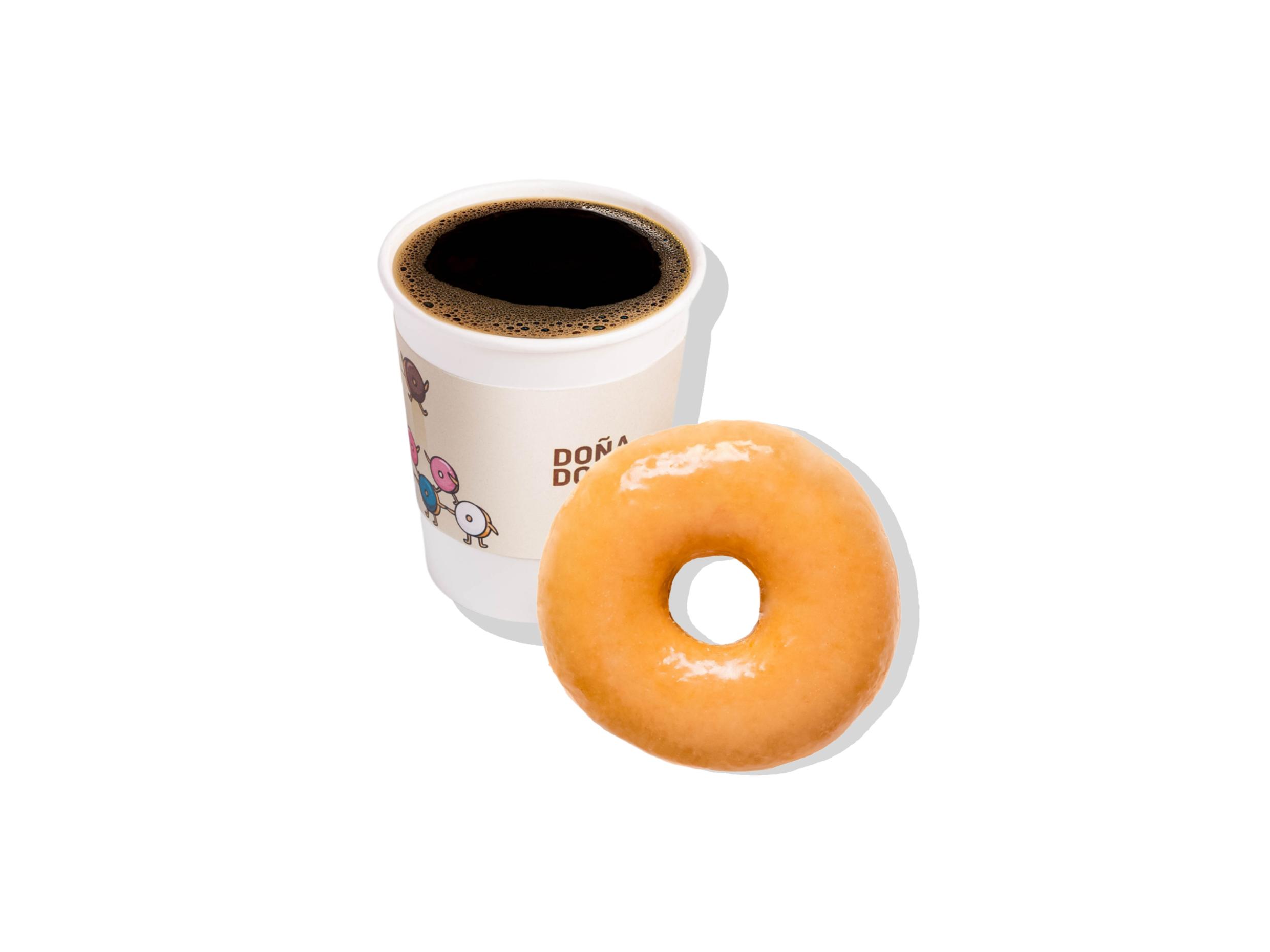 Dona Glaseada + Café Ngero de 12 oz