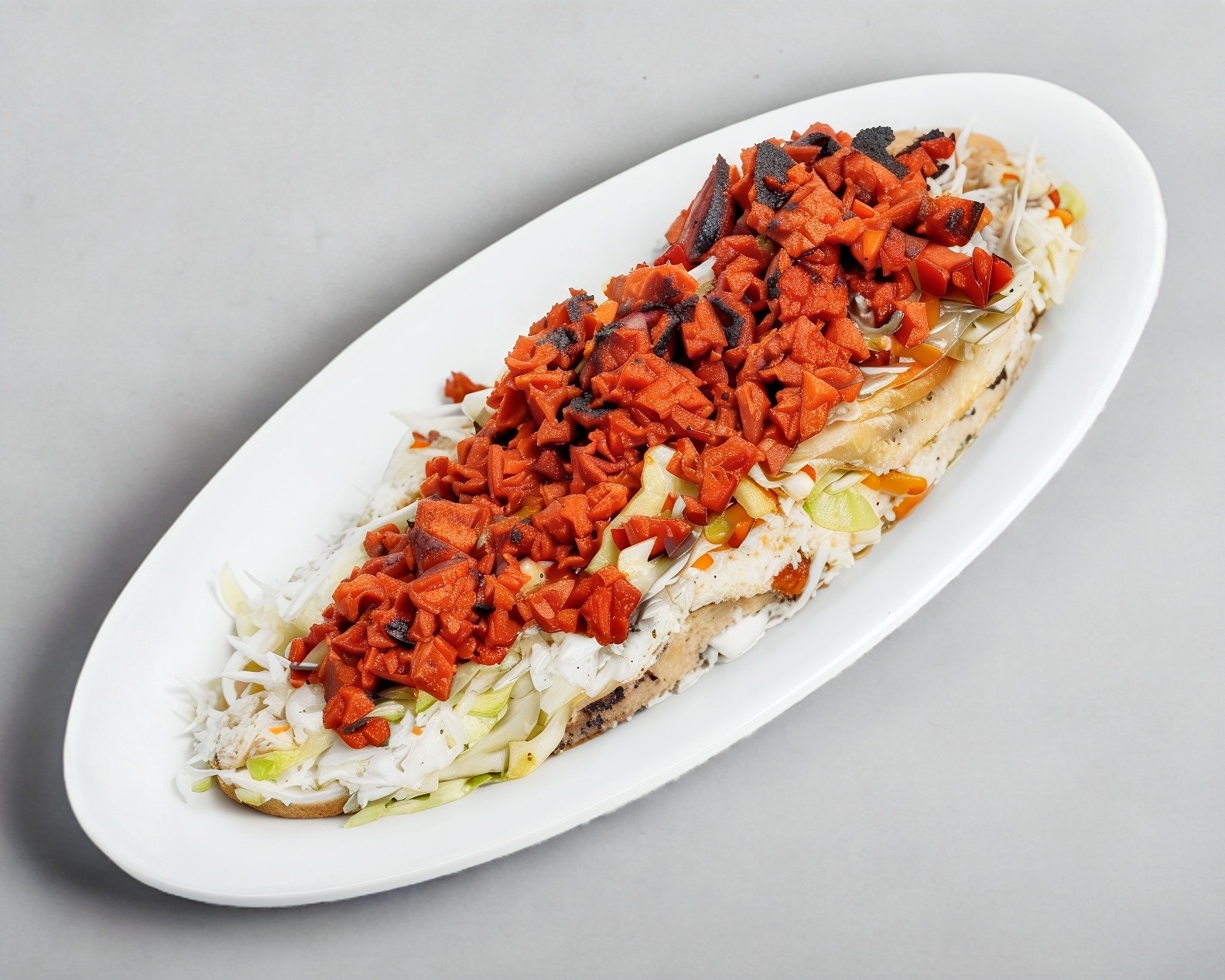 HUARACHE DE CHORIZO CON QUESO