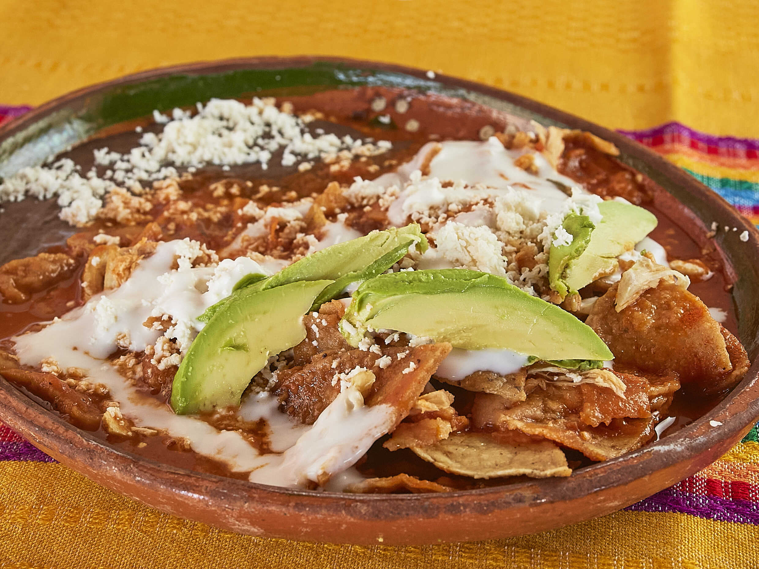 Chilaquiles con Pollo