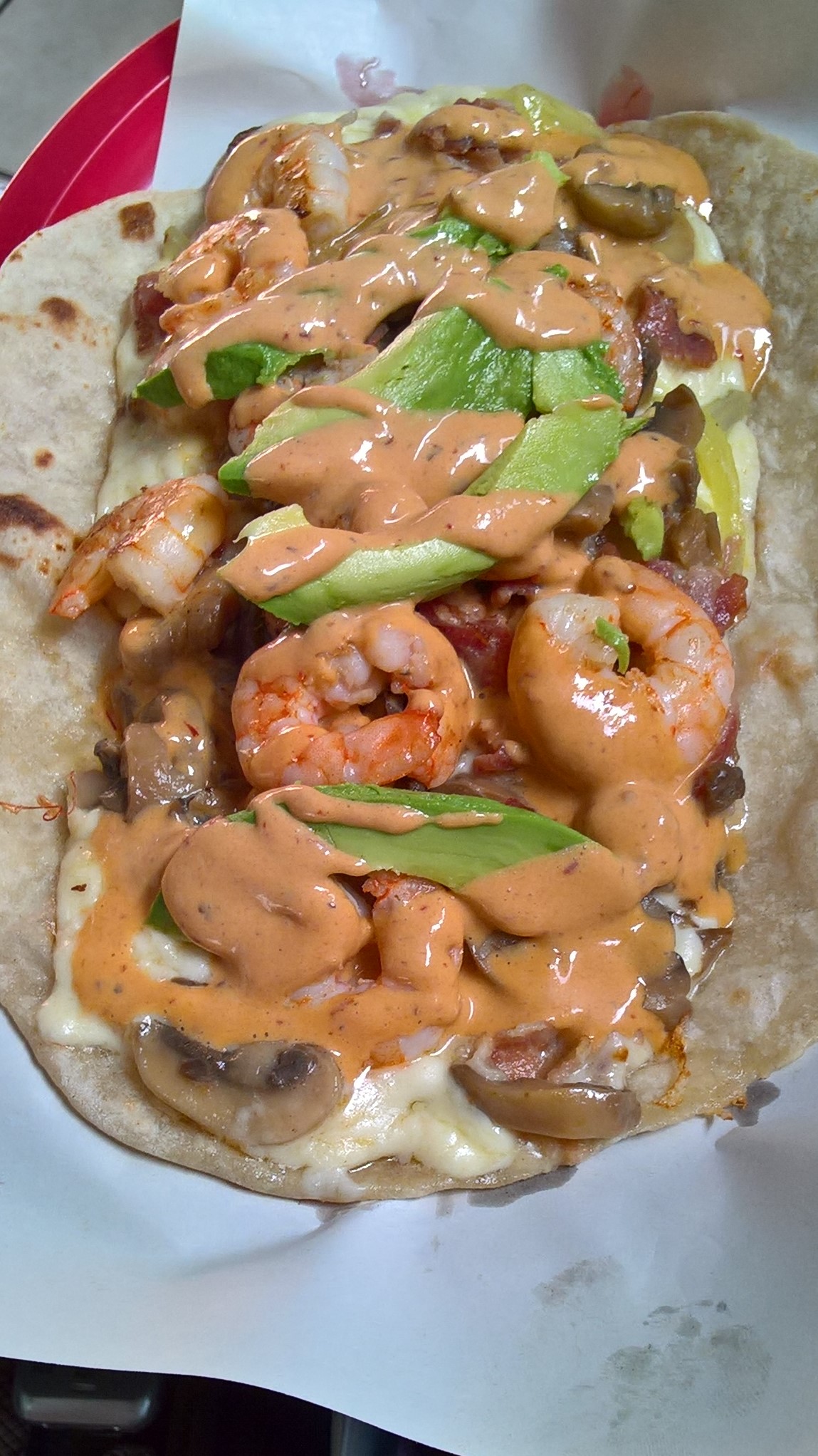 Burrito Especial Harina de Camarón Ranchero con Q