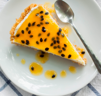 Cheesecake  de Maracuyá.