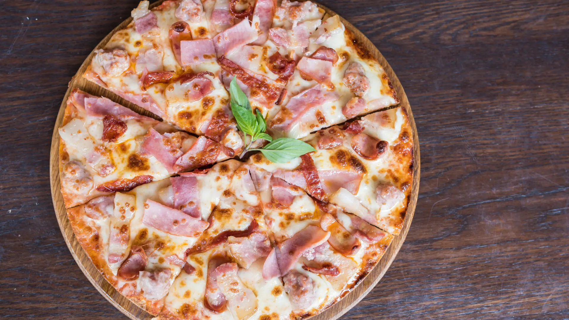 Pizza de Jamón 12 Pulgadas Tamaño mediana