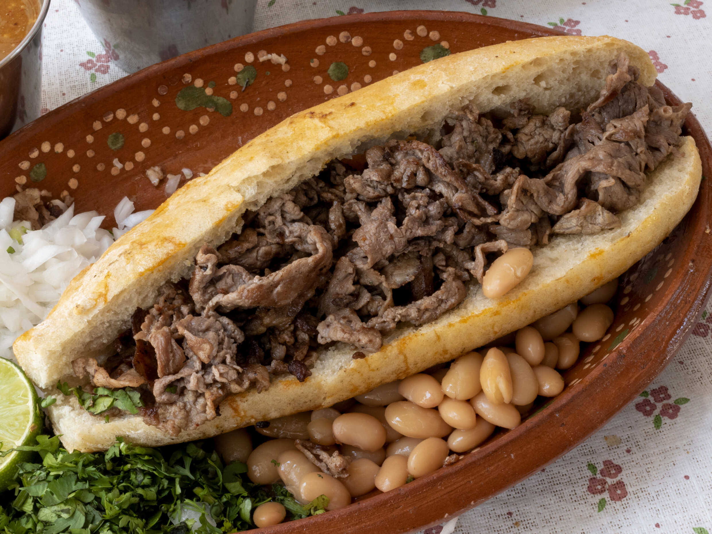 Lonche de Bistec