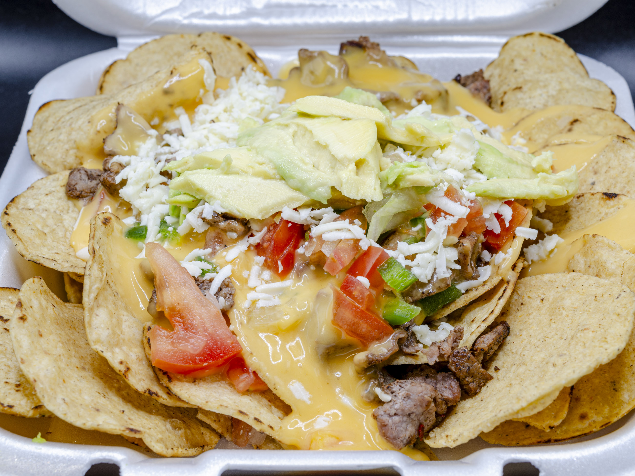 Nachos Familiares Con Bistec