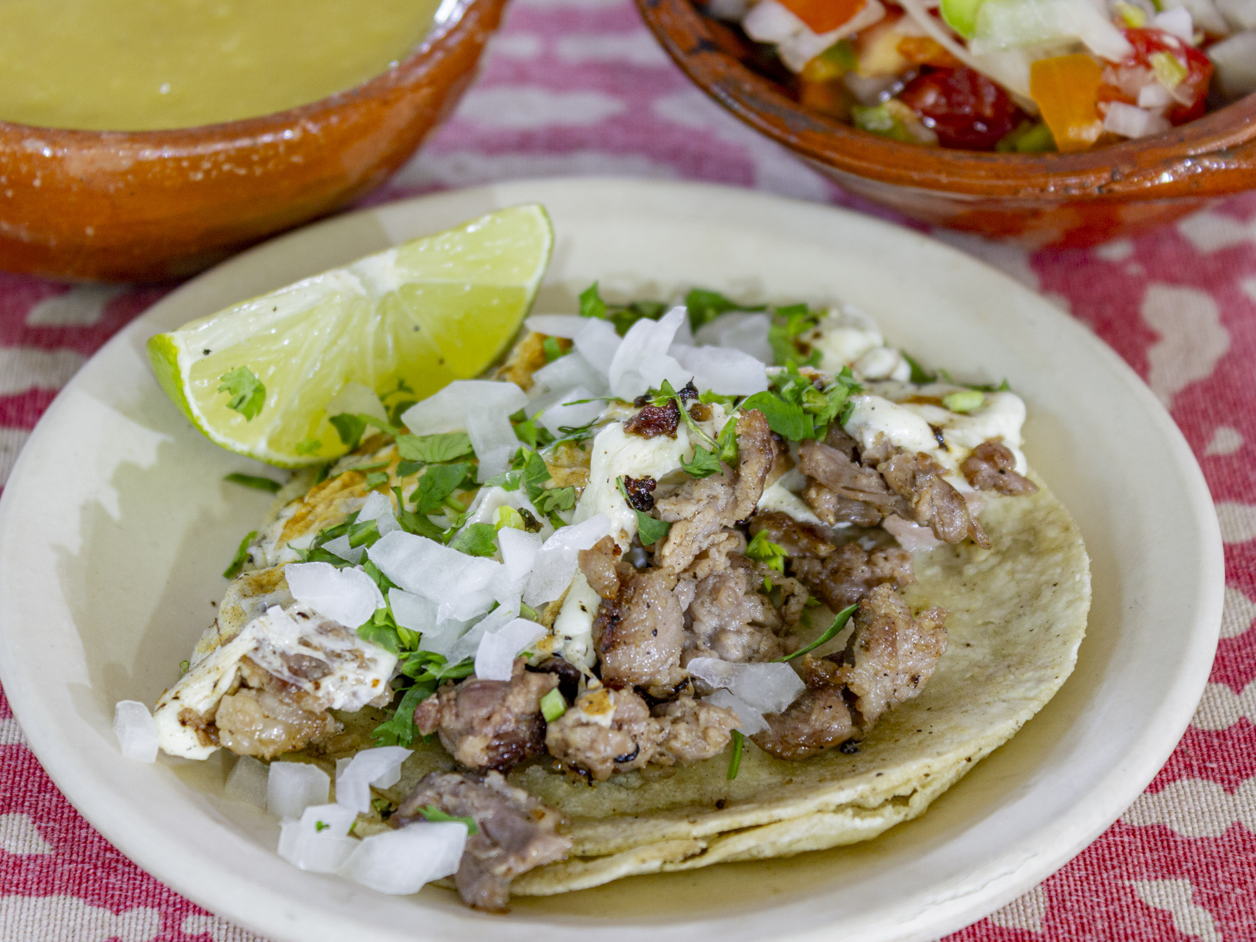 Taco Bistec con queso