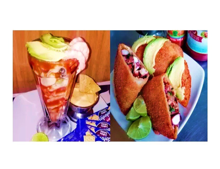 Combo en la Playa: Cóctel Llenador🦐 + Empanada🥟