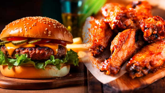 Combo Burger + Alitas + Coca Cola