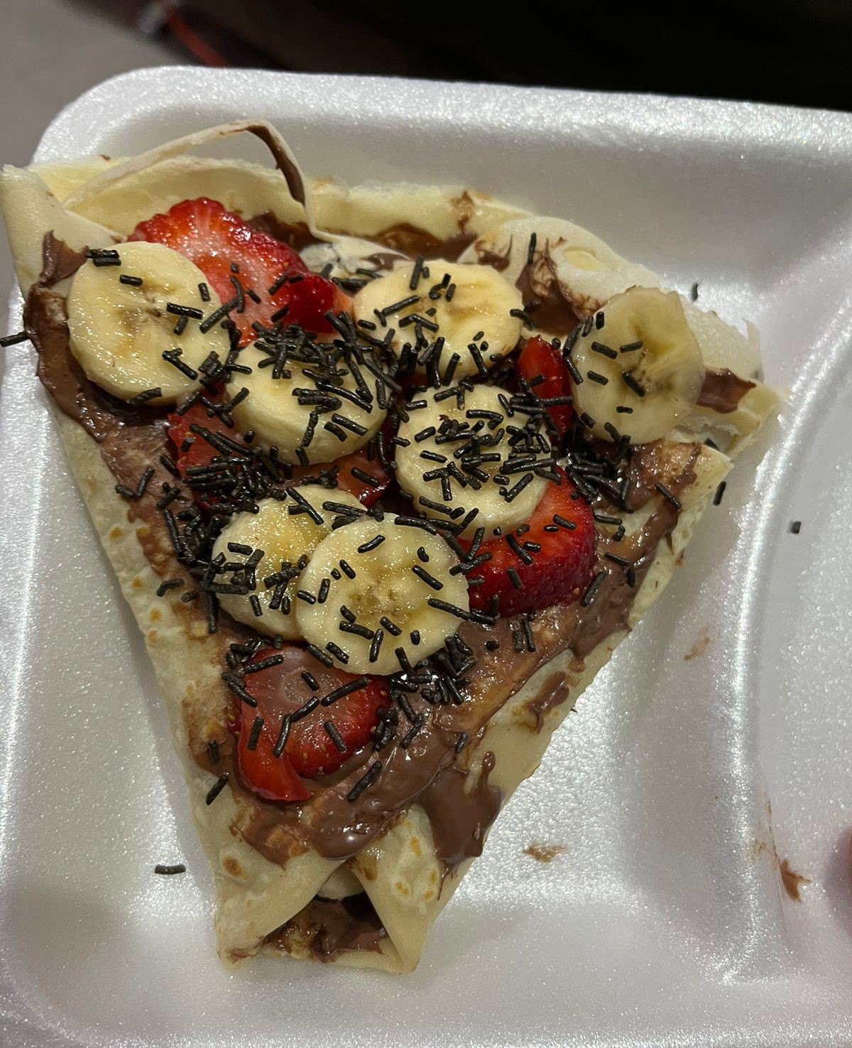 Crepa de NUTELLA con Plátano y Fresa