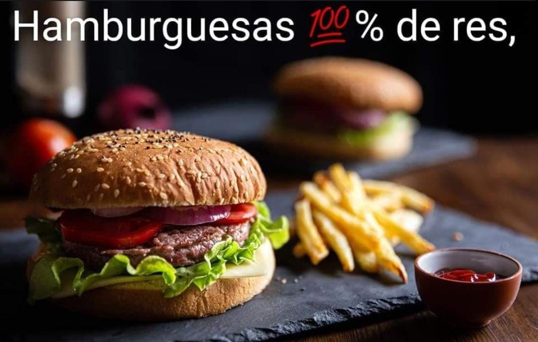 Hambuguesa de Res + Aros de Cebolla + Refresco
