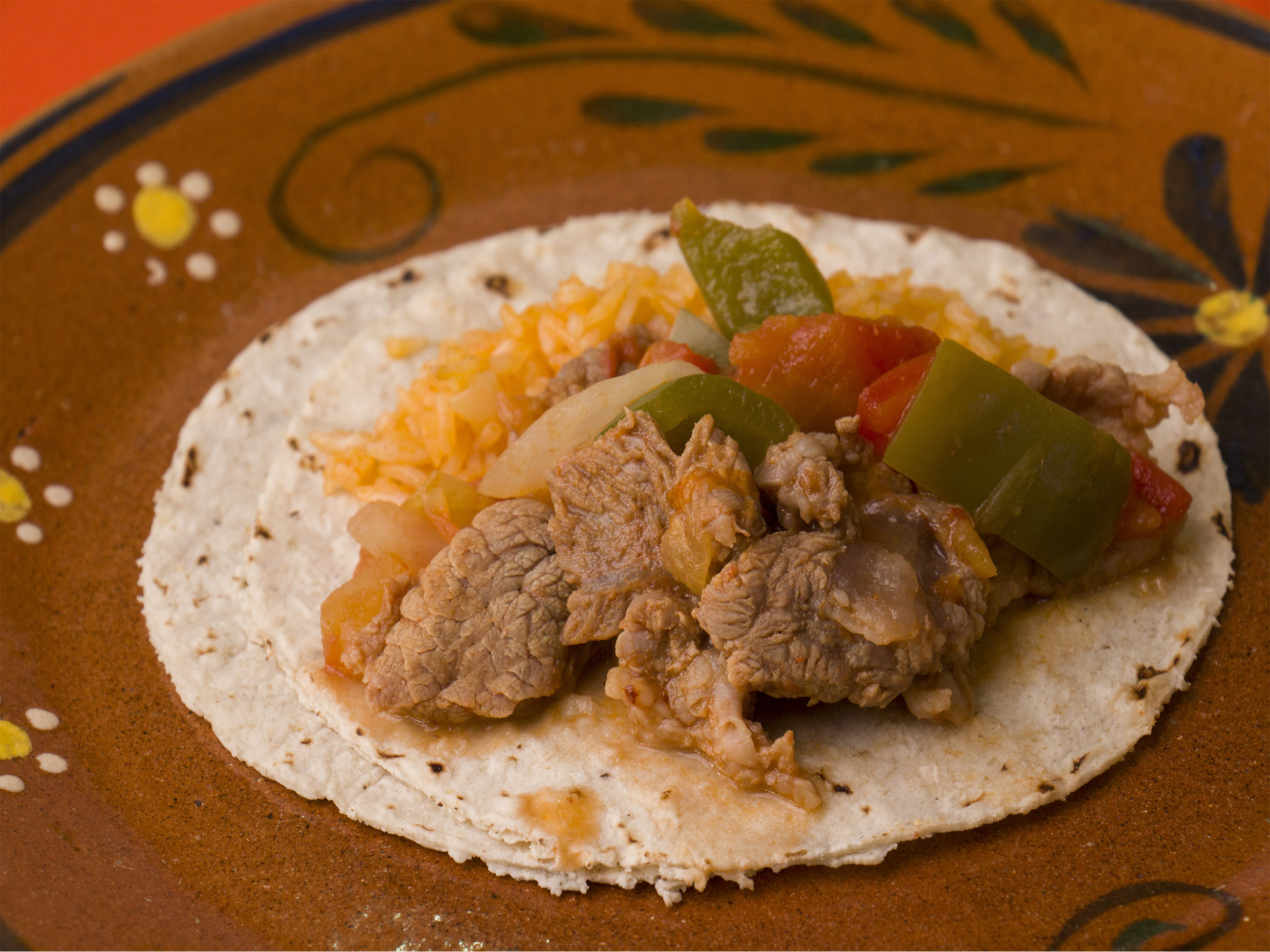 Taco de Bisteces a la Mexicana