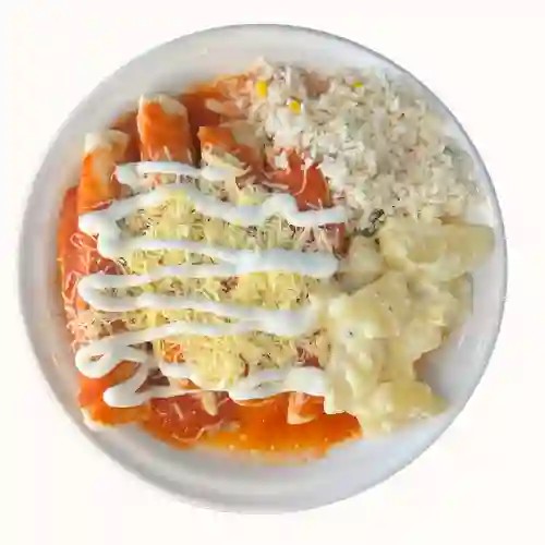 Entomatadas con Dos Complementos