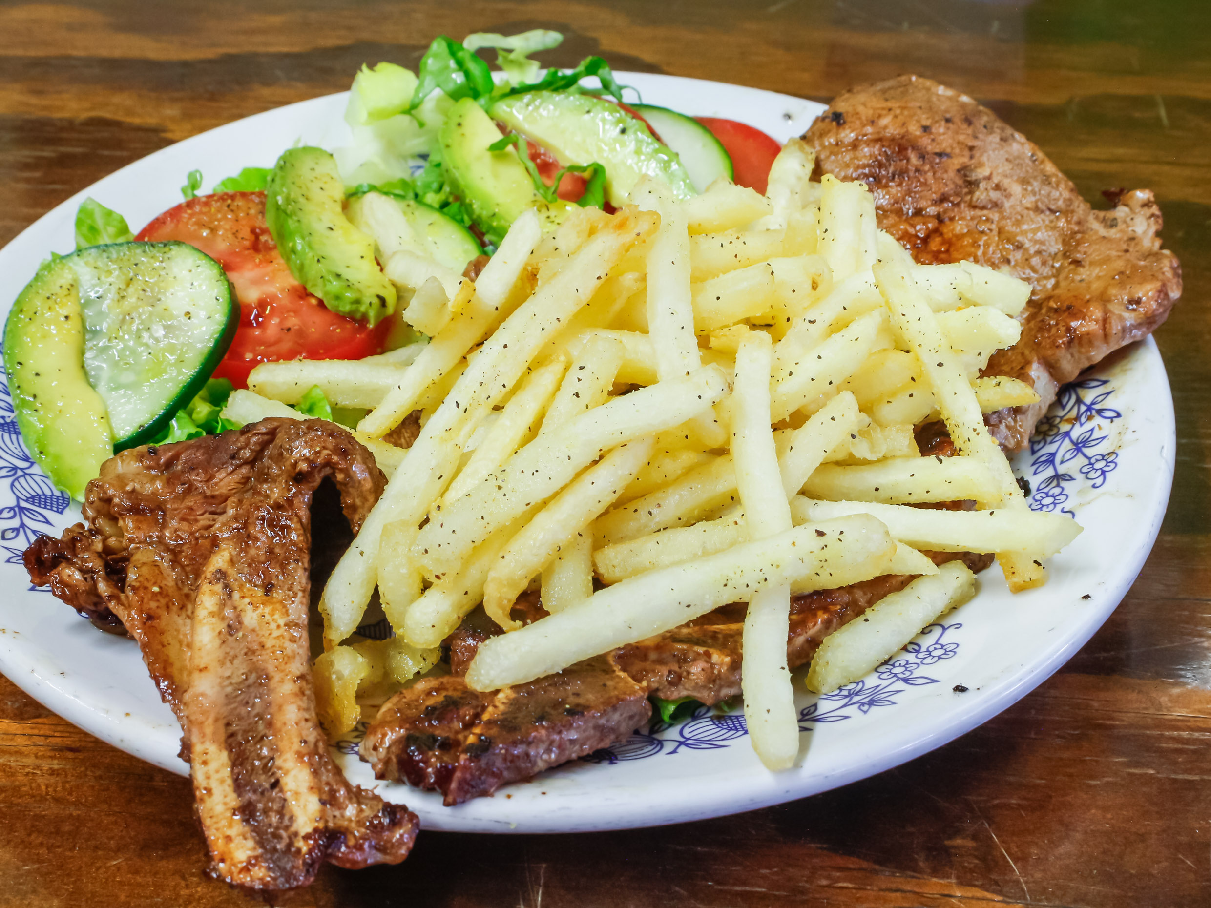 Costilla de res asada