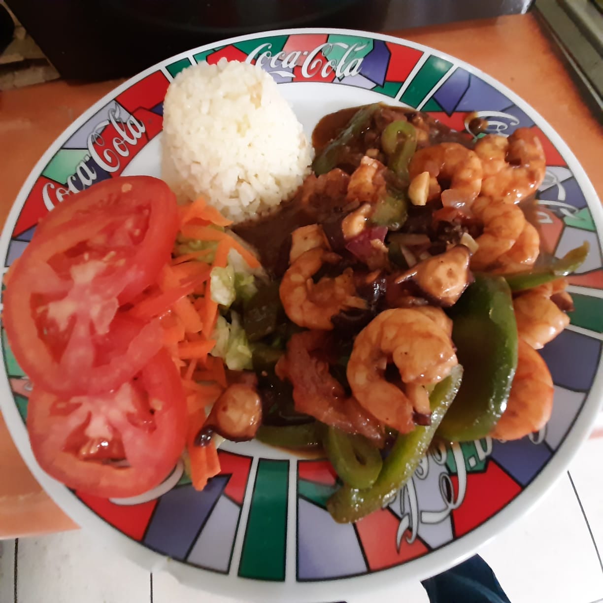 Camarón y Pulpo Teriyaki