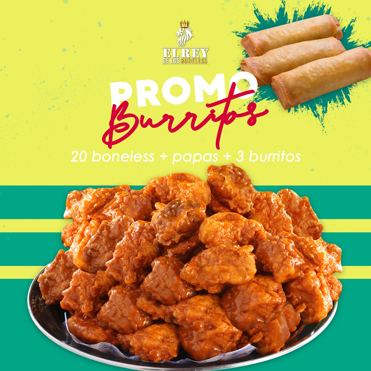 Combo Promo Boneless con Burritos
