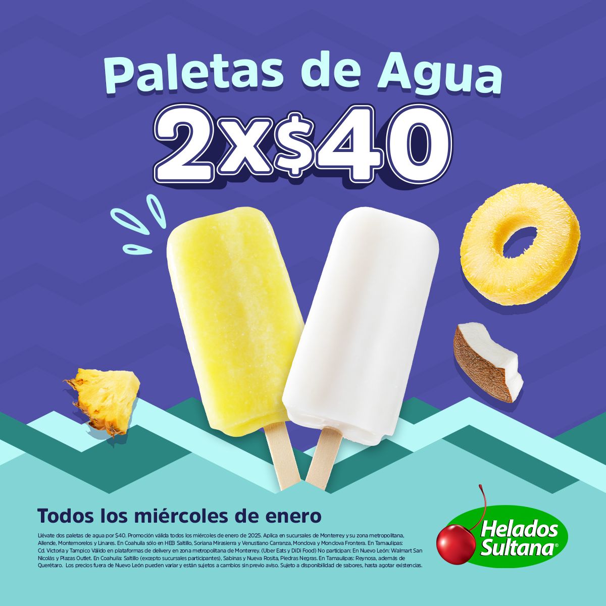 Paleta de Agua 2X$40