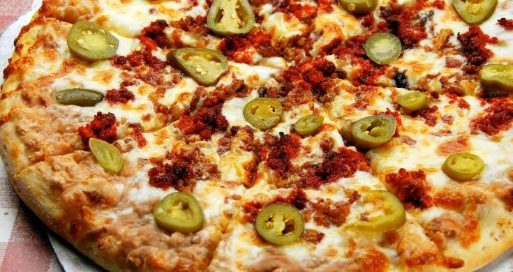Pizza familiar, ORILLA RELLENA 10 rebanadas