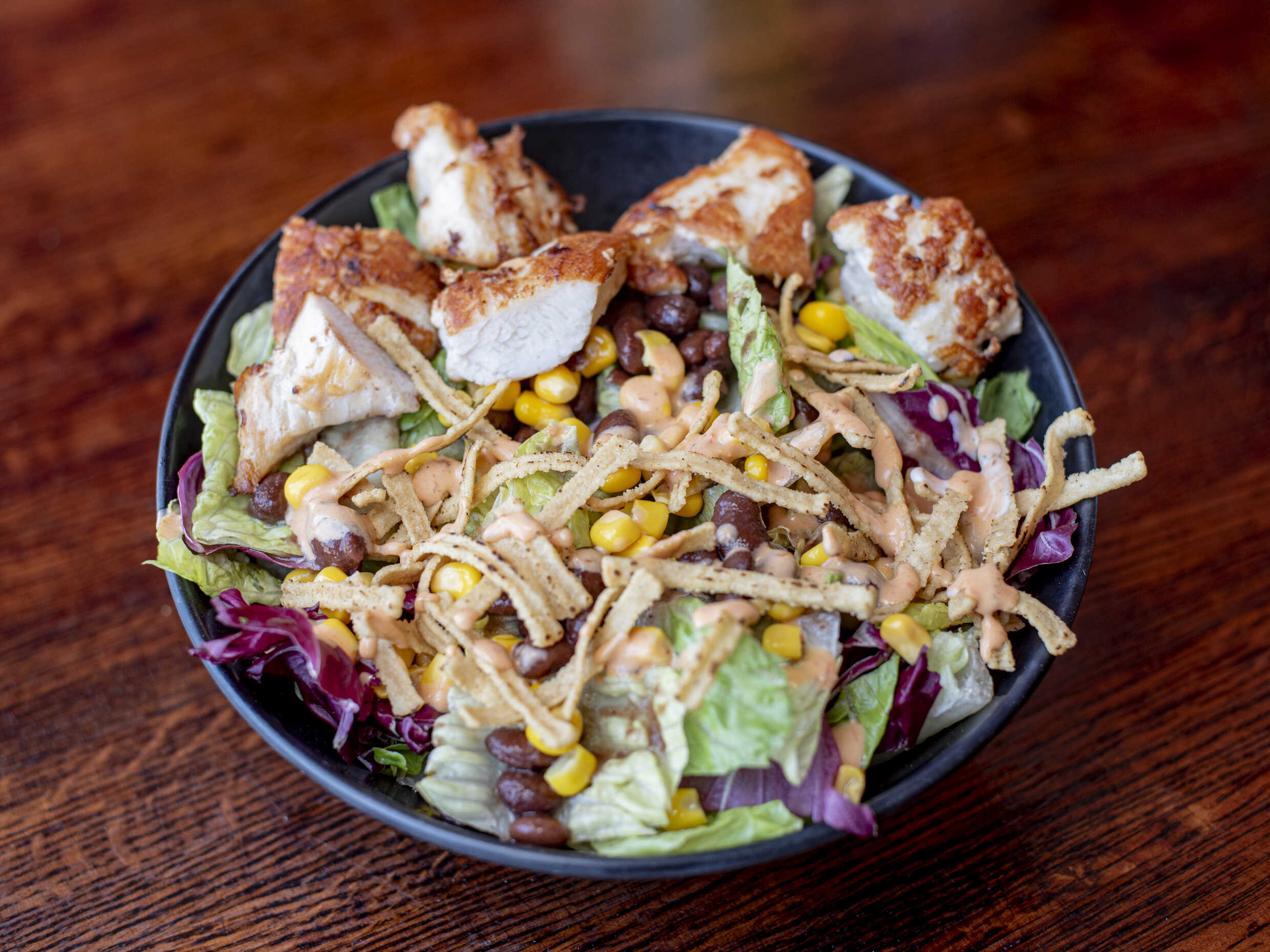 Black Beans Salad con Pollo a la Plancha