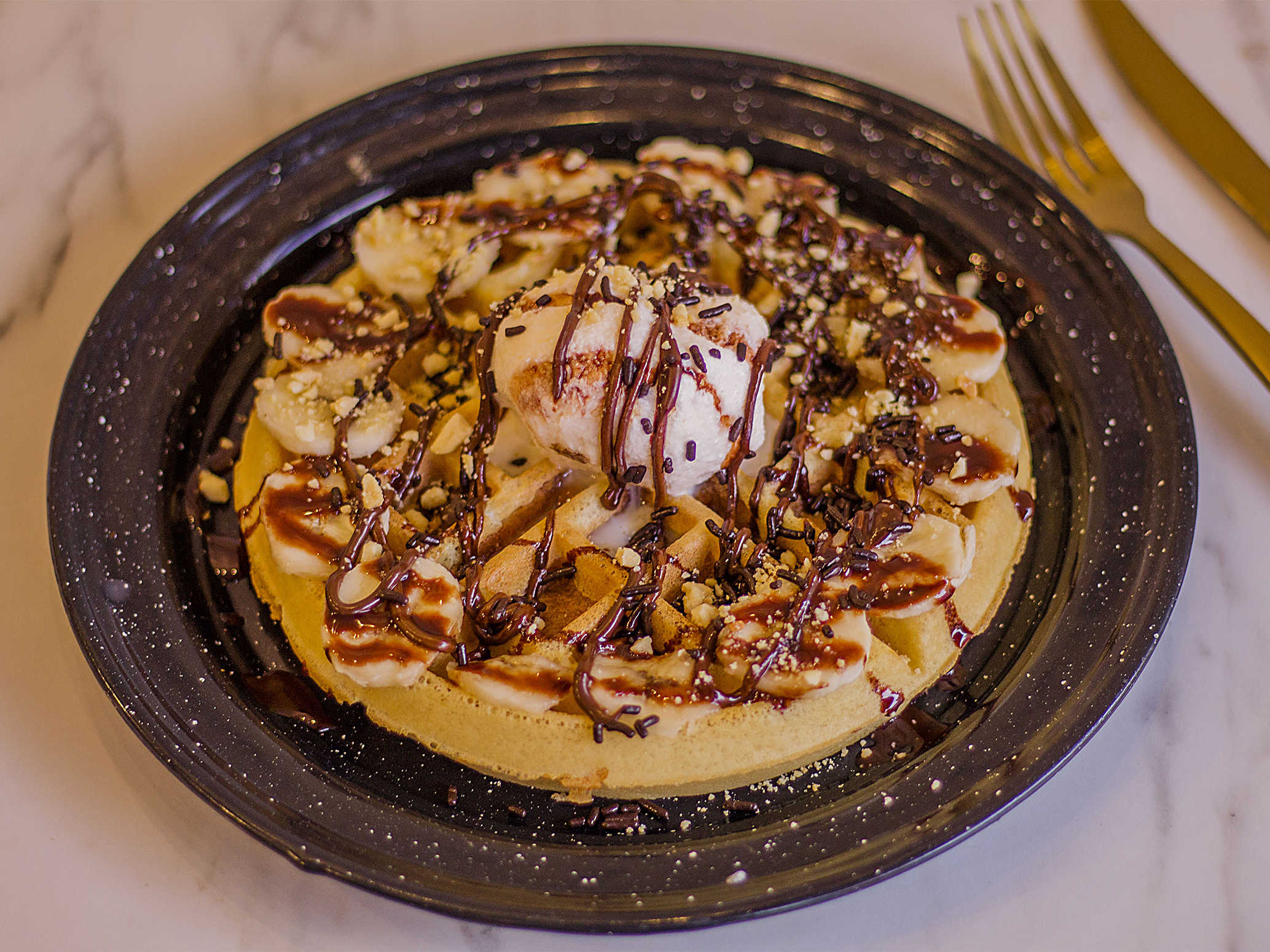 Waffle Hawaiano