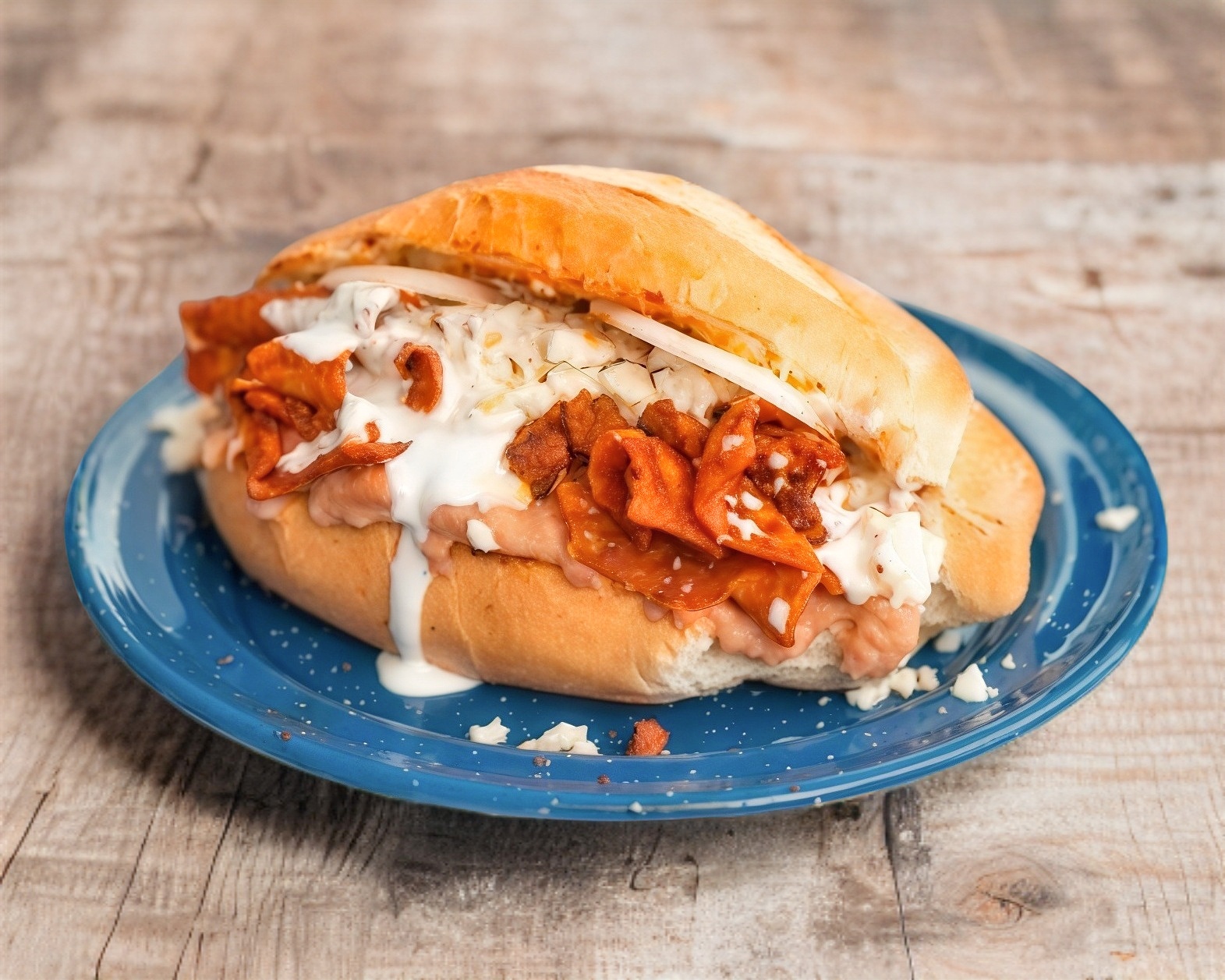 TORTA DE CHILAQUILES CON PASTOR