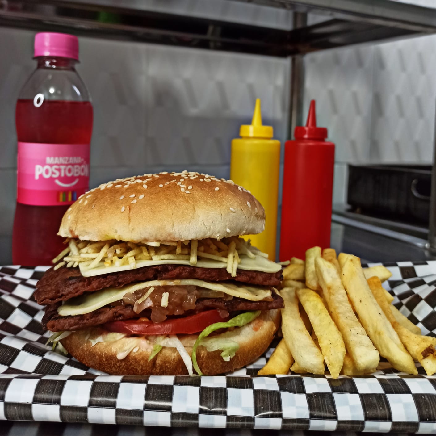 Combo Hamburguesa Doble Carne