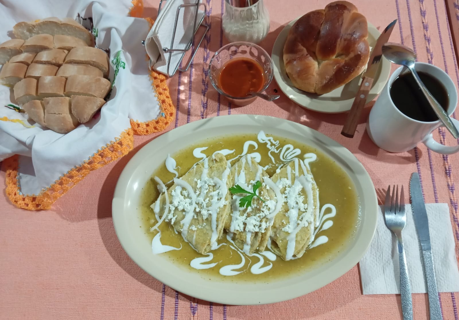 Enchiladas Verdes Sencillas