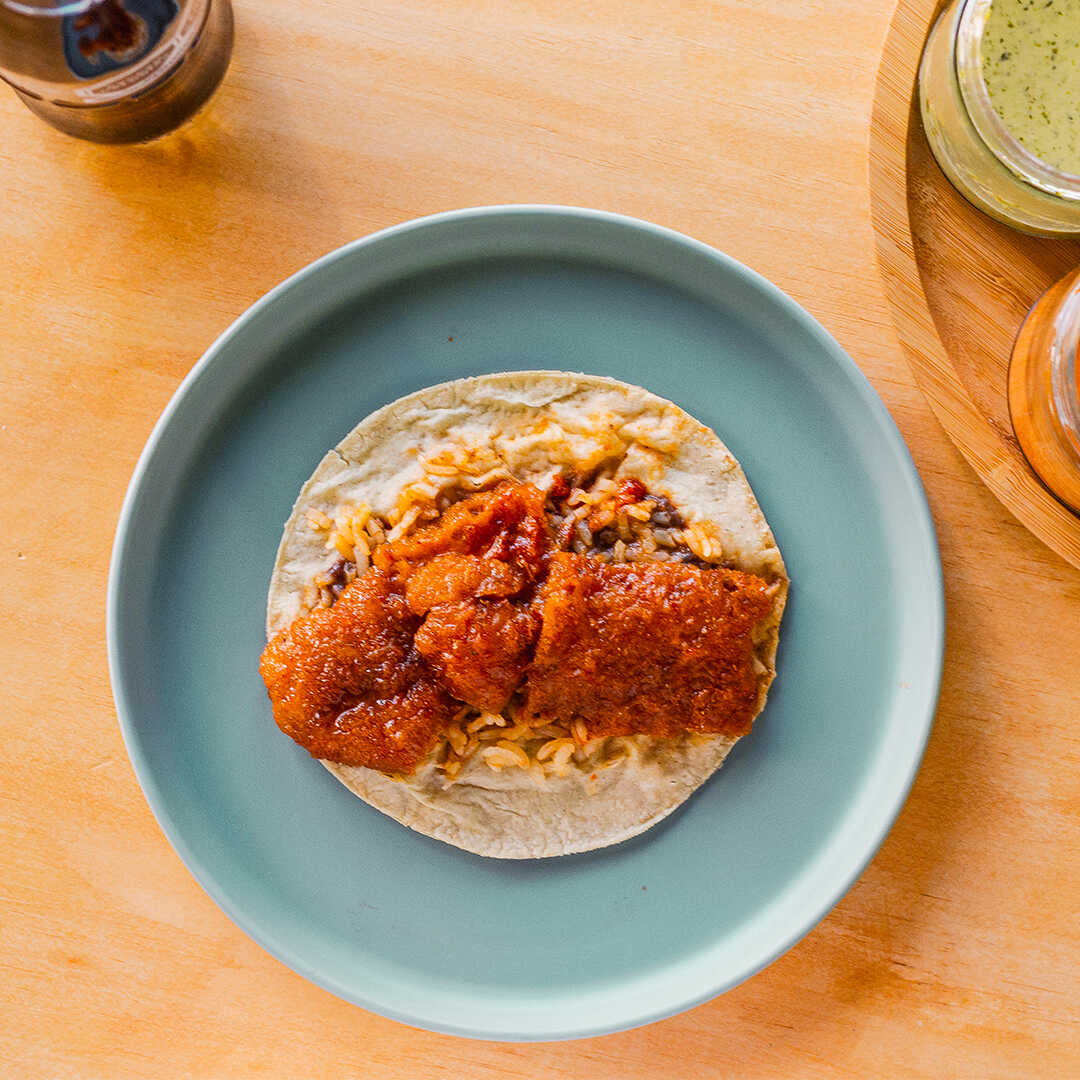 Chicharrón en Salsa Roja