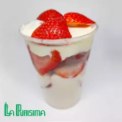 Fresas con Crema+Paleta de Leche