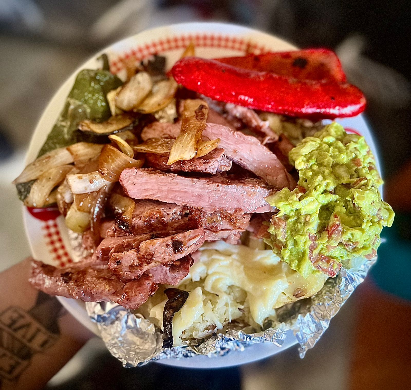 Papa Asada con Corte