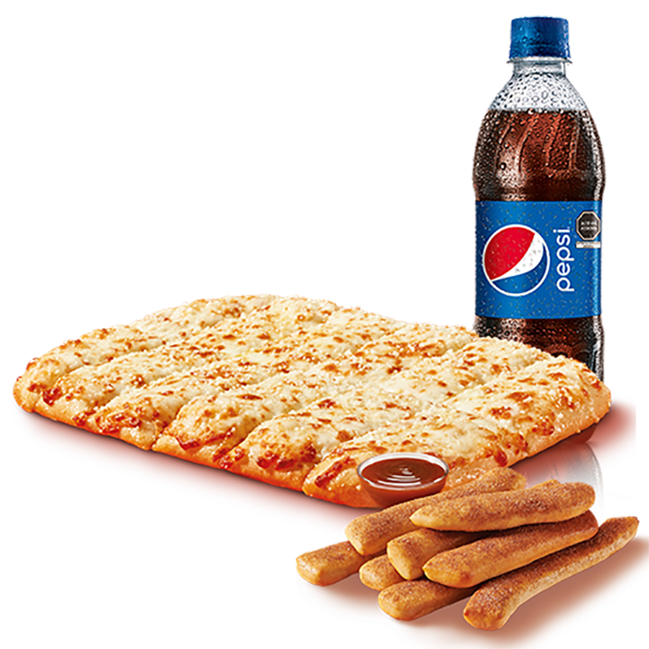 Crazy Cheese Bread + Gaseosa + Canelitas Combo