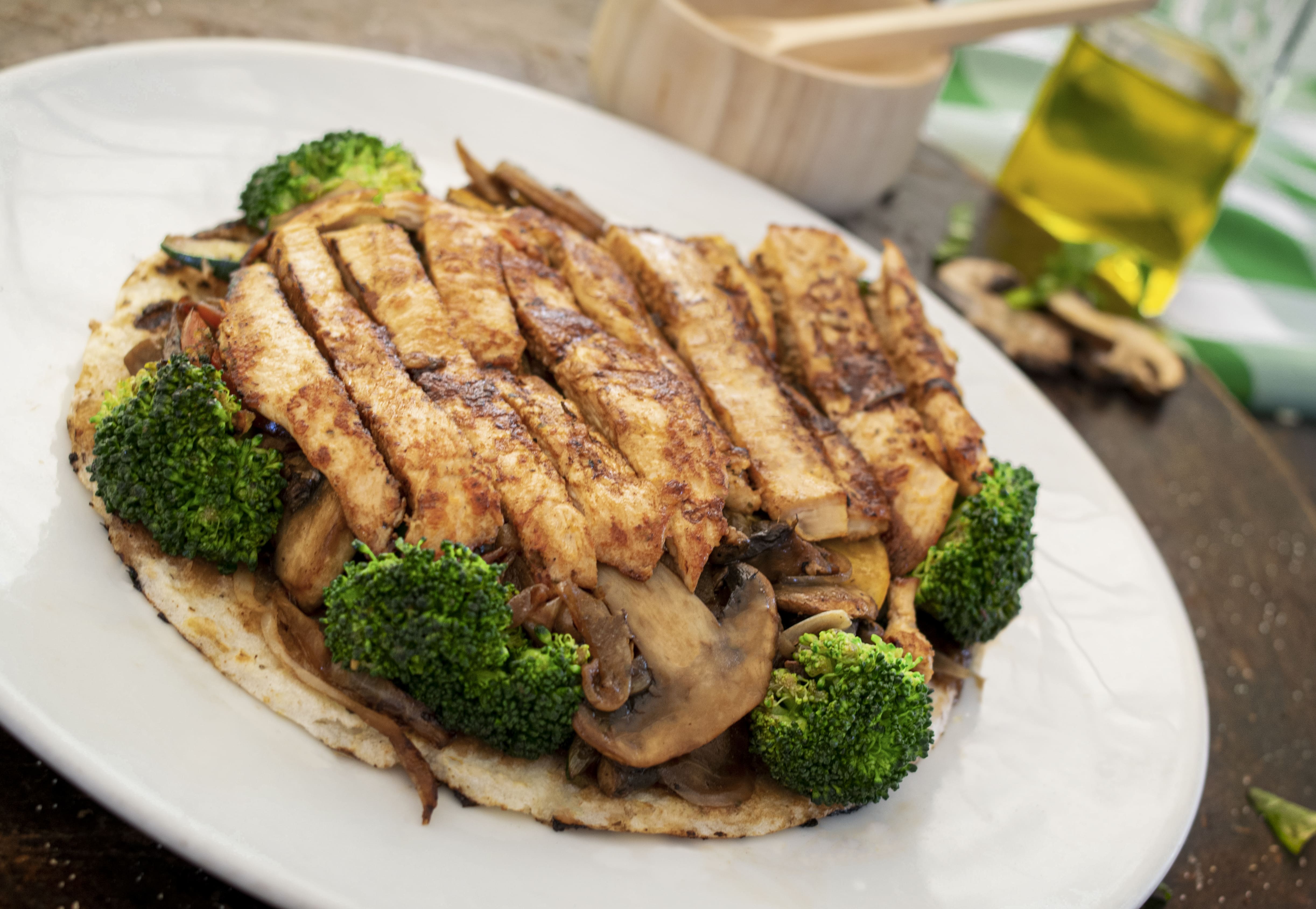 Oriental con Fajitas de Pollo