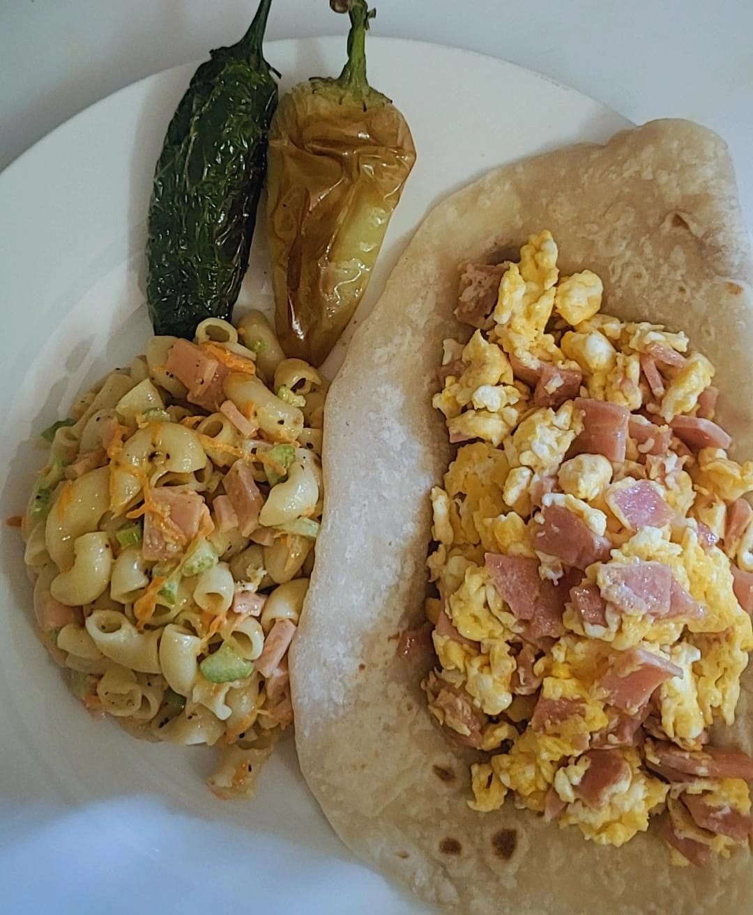 Taco de Huevo con Jamón