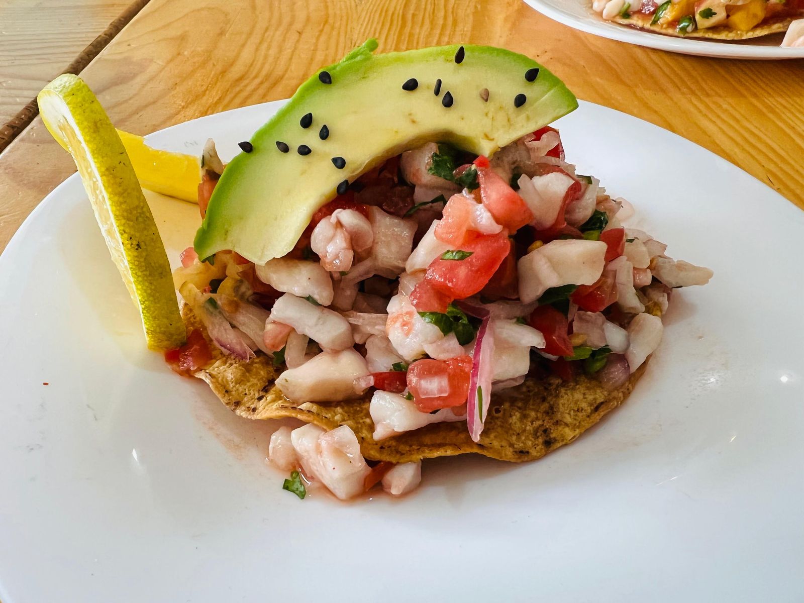 Tostada de ceviche