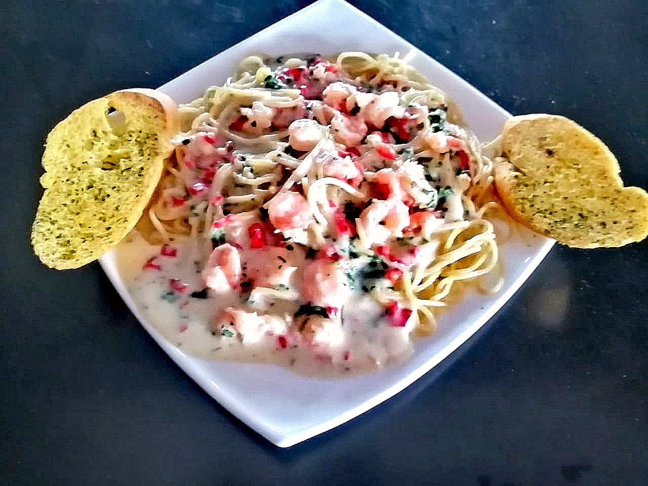 Spaghettis con Mariscos