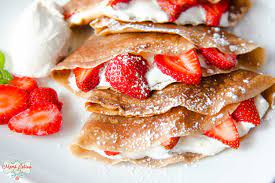 Crepa de FRESAS con Rompope