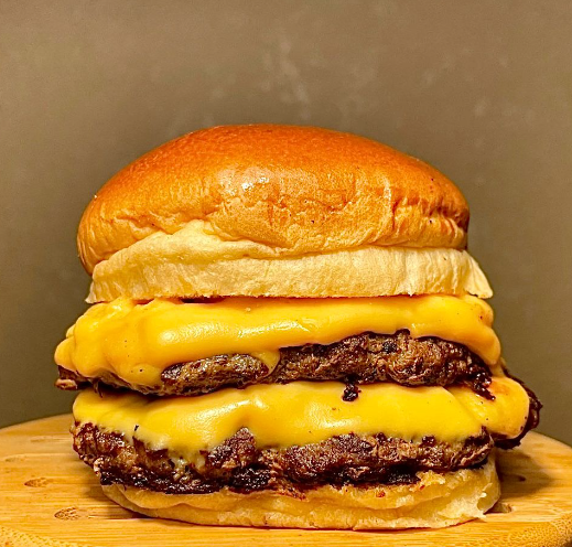Double With Cheese Burger + Papas