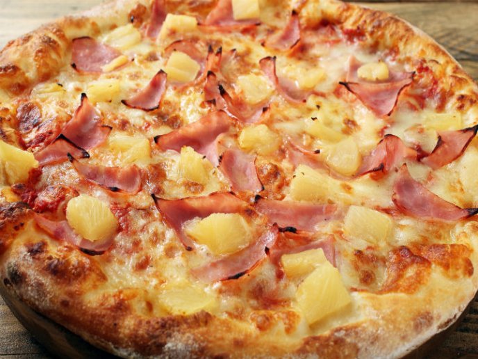 Pizza Clásica Grande Hawaiana