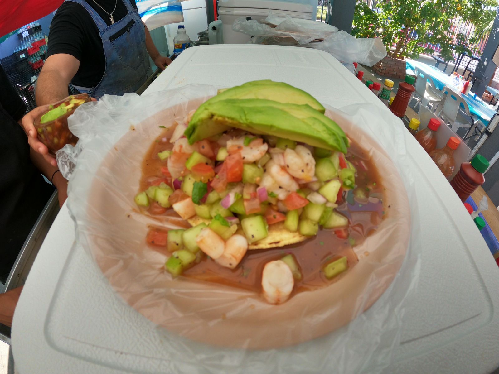 Tostada de Camarón
