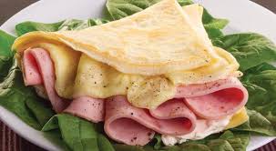 Crepa de Jamón y 3 Quesos