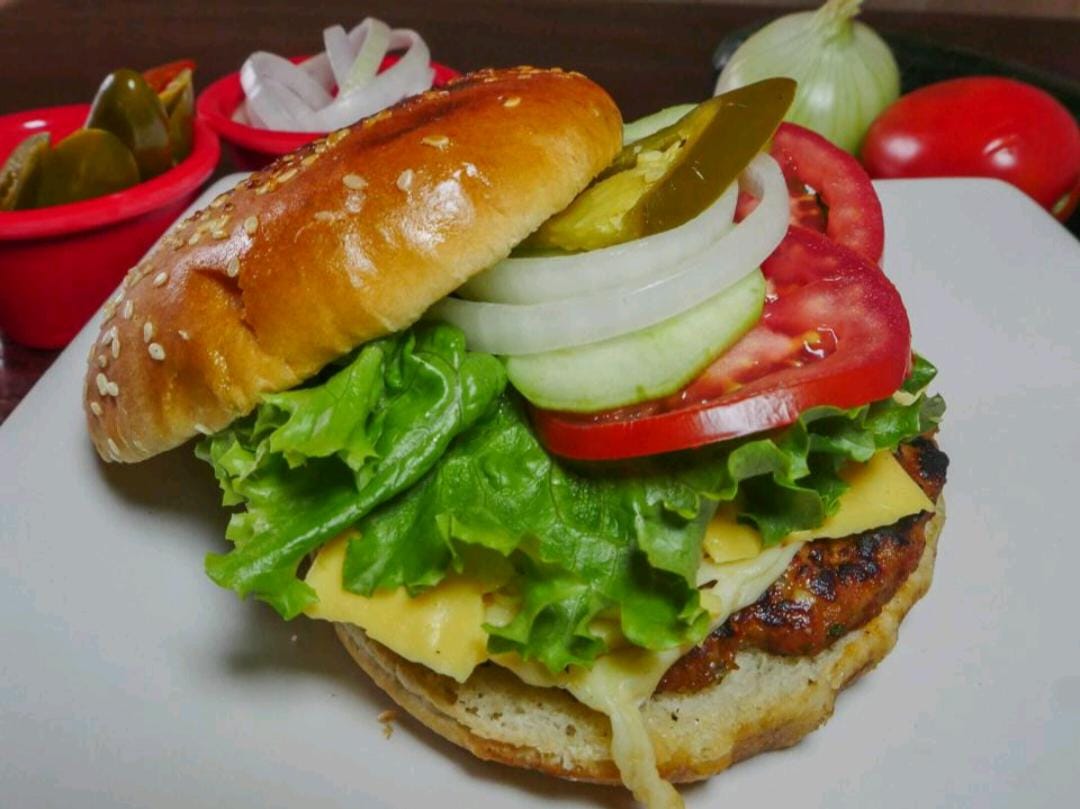 Hamburguesa de Carne 3 Quesos
