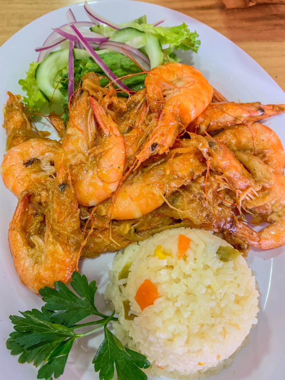 Camarón Al Ajo Rostizado