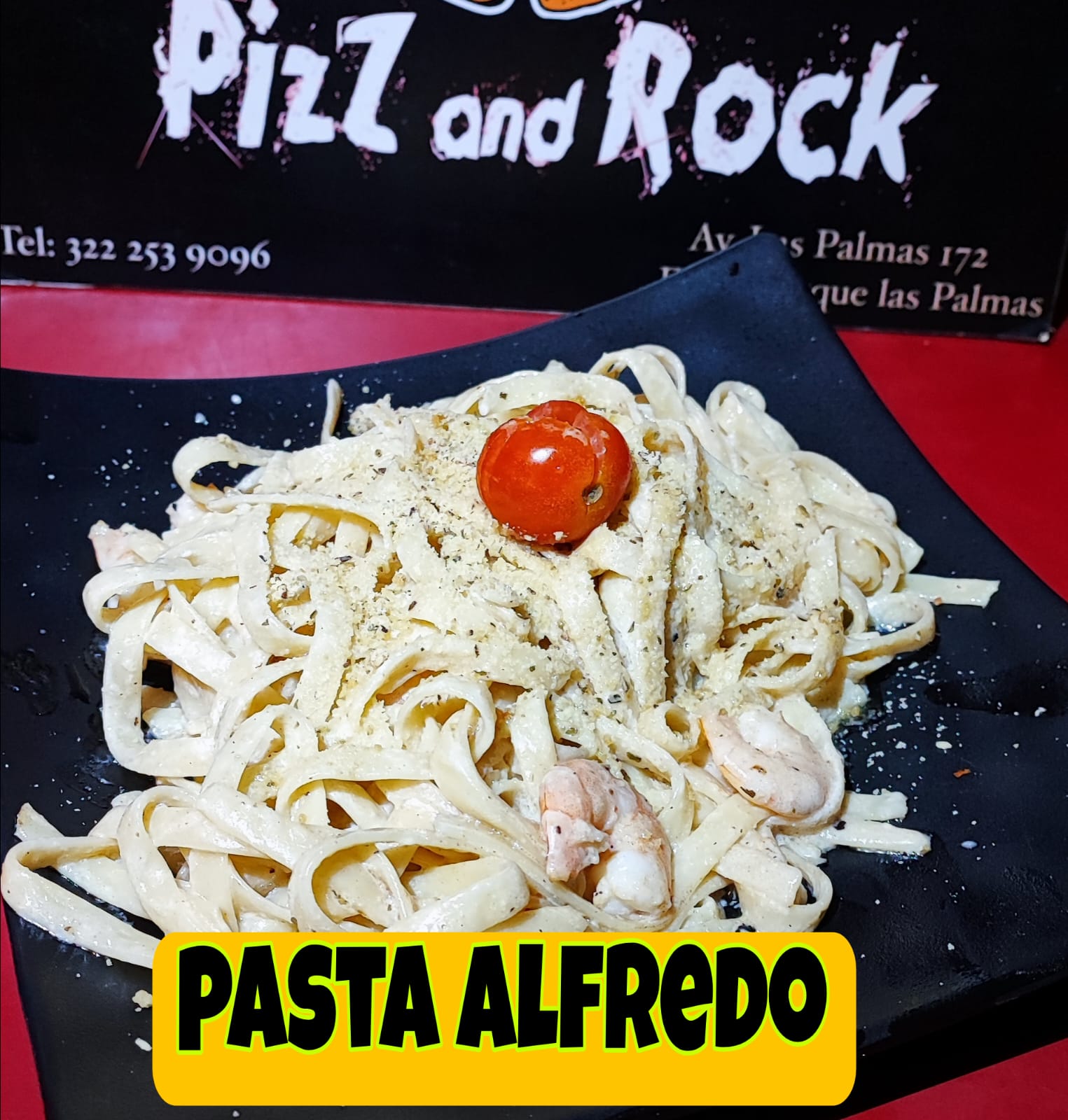 Pasta Alfredo Camarón